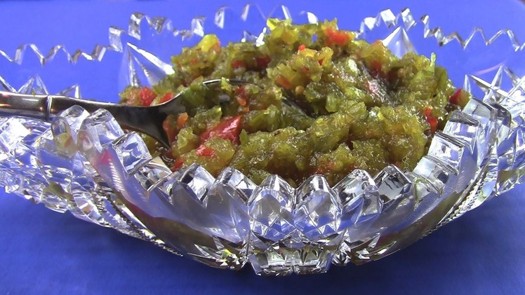 How to make and can sweet pickle relish
