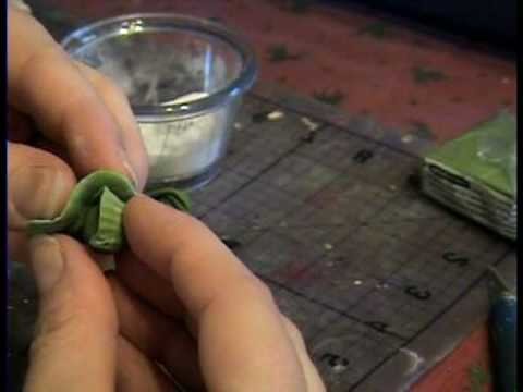 How to Make Lettuce or Cabbage from Polymer Clay for Miniature Dollhouse.  By Garden of Imagination