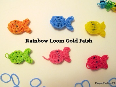 How to make Rainbow Loom Goldfish Charms