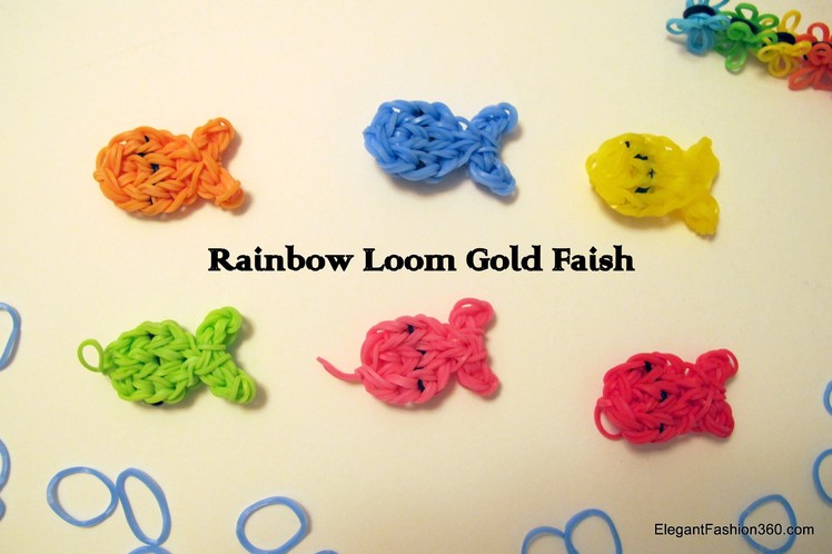 How to make Rainbow Loom Goldfish Charms