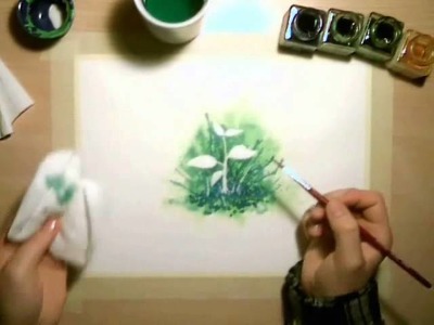 How to use MASKING FLUID in watercolor paintings