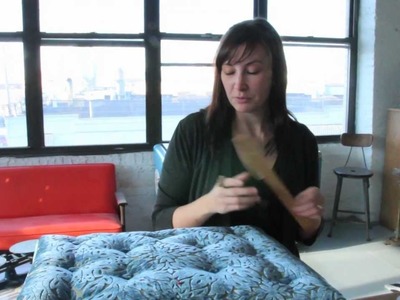 Krrb Presents A How-to on Adding Buttons to Upholstery with Tufting
