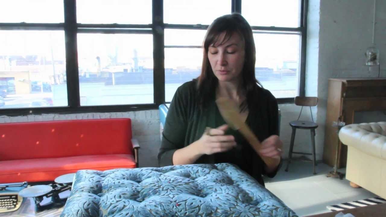 Krrb Presents A How-to on Adding Buttons to Upholstery with Tufting