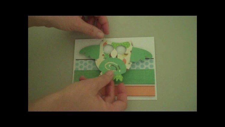 Little Sprout Owl Card with the Straight From The Nest Cricut Cartridge