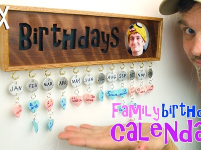 Make a family birthday calendar. Fun gift idea!