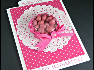 Mother's Day Bonnet Treat Cup Card