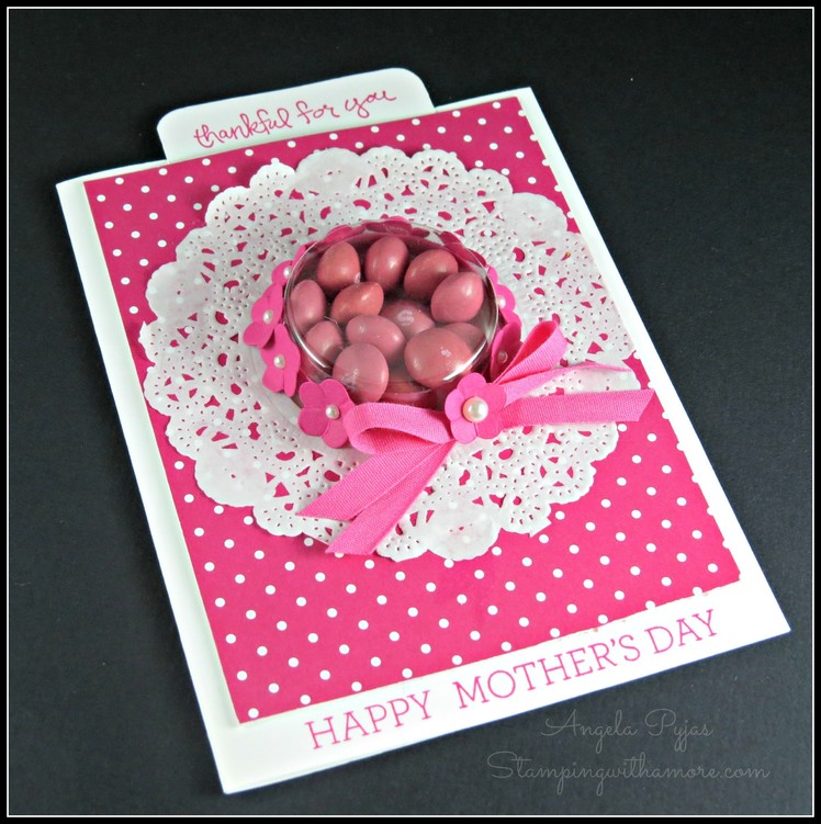 Mother's Day Bonnet Treat Cup Card