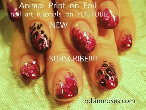 Nail Art Tutorial | Easy Pink Leopard Print Nails | Foil Nail Design
