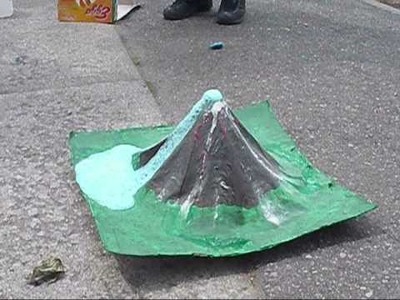 Paper Mache Volcano