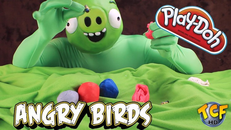 ⚉ Play-Doh Angry Birds Eggs ⚉ Opened by a Bad PIGGIE! | ThatCrazyFamily