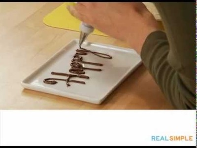 Real Simple How To: Write on a Cake Video