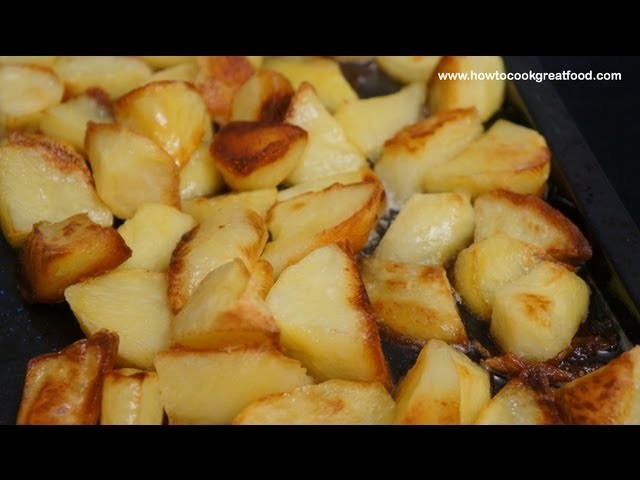Roast Potatoes British recipe crispy easy spuds English food how to cook great