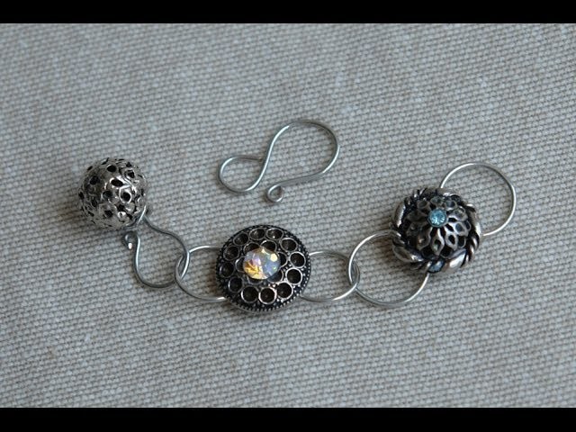Sidonia's handmade jewelry - Button Clasp Tutorial