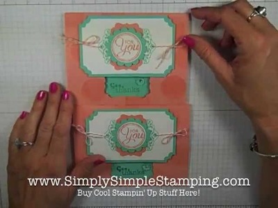 Simply Simple FLASH CARD Chalk Talk Thanks by Connie Stewart