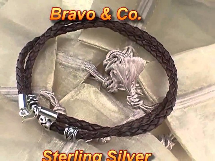 Sterling Silver NEW Leather Cord Necklace N-255