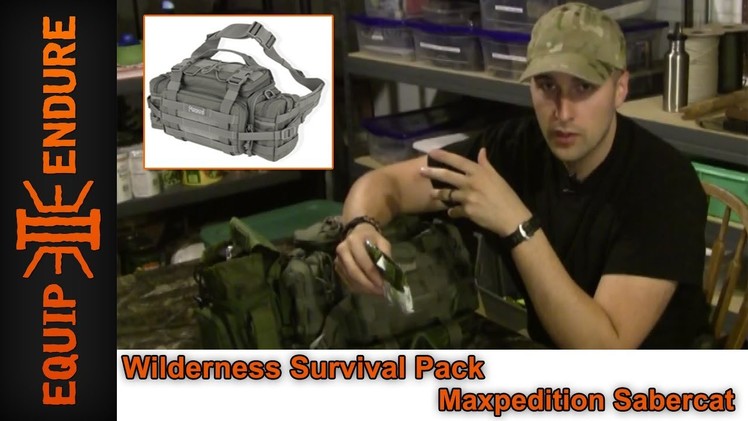 Wilderness Survival Kit, Maxpedition Sabercat, Equip 2 Endure