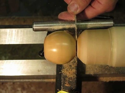 Wood Turning a Wooden Apple from. .Apple Wood!