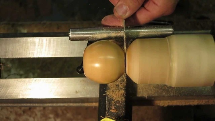 Wood Turning a Wooden Apple from. .Apple Wood!