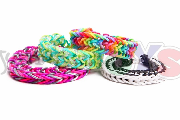 Zig Zag Fishtail - EASY Rainbow Loom Bracelet Tutorial