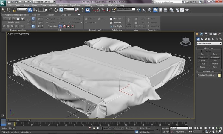 3ds Max Tutorial|Realistic Interiors with Marvelous Designer|Bedsheet,Pillow & Blanket|Part 1
