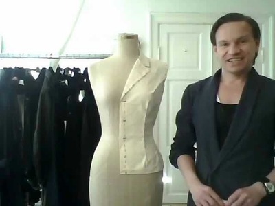 5. How to drape a basic ladies' jacket, the sleeve - by bespoke tailor Sten Martin