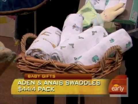 Aden + anais muslin swaddle blankets on The Early Show