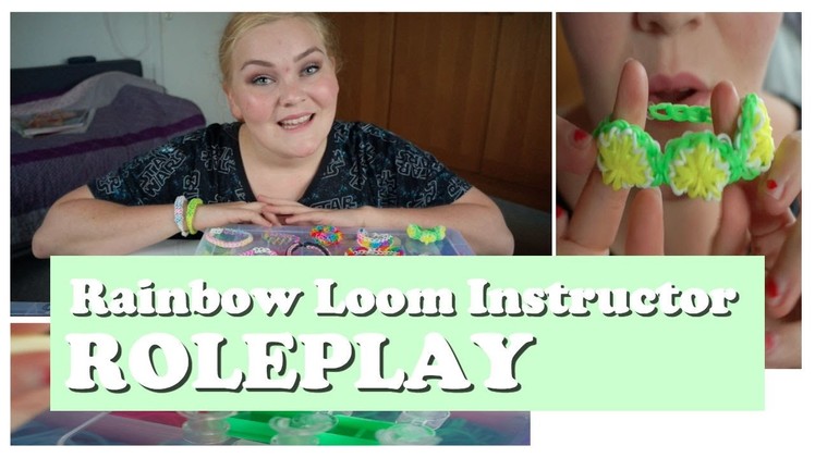 ASMR. Rainbow Loom Instructor Roleplay (elastic bands & tapping sounds)
