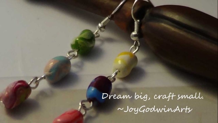 Bertie Botts Every Flavour Beans Earrings DIY {Harry Potter} - Polymer Clay