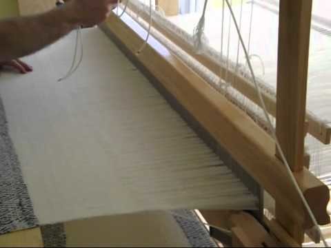 Blanket weaving on a home built vertical countermarch loom