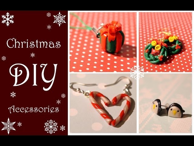 Christmas DIY Accessories - Polymer Clay Tutorial + Giveaway