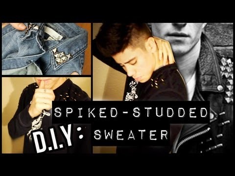 D.I.Y (HOW TO) : SPIKED-STUDDED SWEATER | JAIRWOO