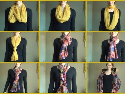 Different Ways to Tie and Wear a Scarf!
