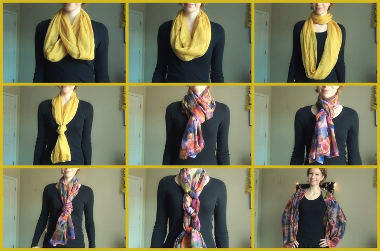 Different Ways to Tie and Wear a Scarf!
