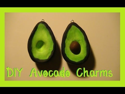 DIY Avocado Charms (Polymer Clay)