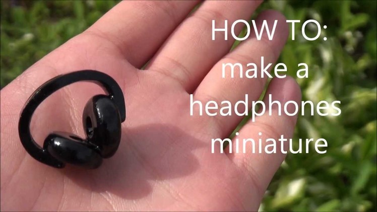 DIY Headphones Miniature Polymer Clay Charm Tutorial