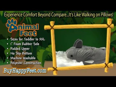 Happy Feet - Shark - Animal Slippers