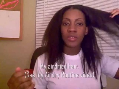 How to do a BRAIDOUT - w. better curls.waves- Satin Scarf Method -Part 1 of 2