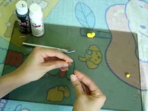 How to make a miniature polymer clay toy duck