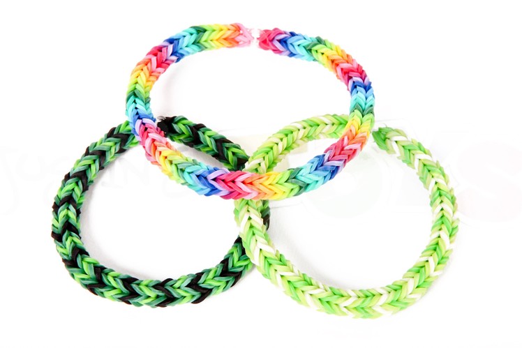 How to Make a Three Pin Fishtail Rainbow Loom Bracelet