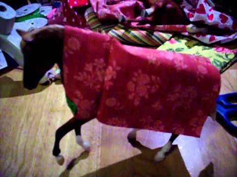How to make Breyer horse blankets, VERY SIMPLE!!!!