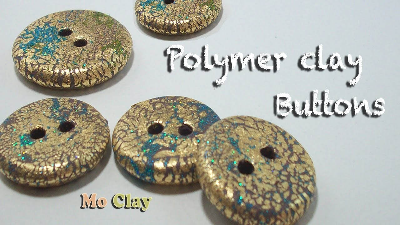 How to make buttons from a Swirl bead - Polymer clay tutorial