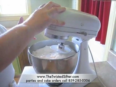 How to make Fondant icing homemade marshmallow cake decorating