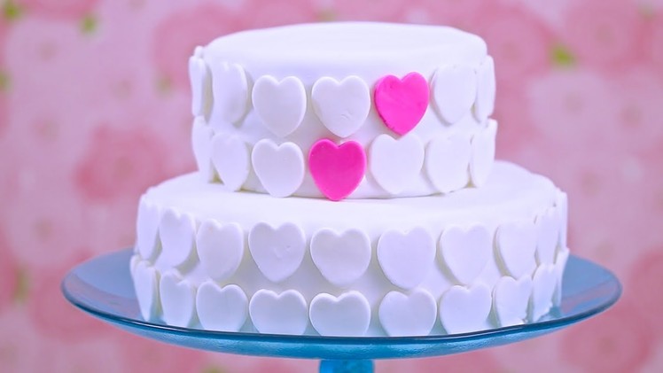 How to Make Marshmallow Fondant & Decorate a Cake: Bridal Shower Collab - Bigger Bolder Baking