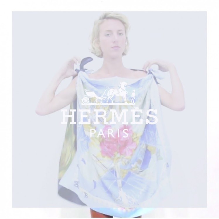 How To Wear An Hermes Scarf As A Top : StyleTribute