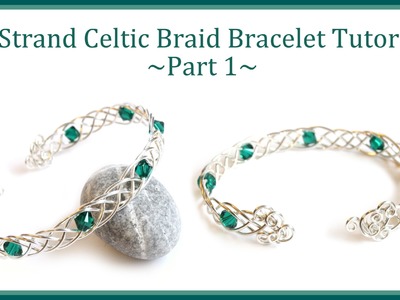 Jewelry Tutorial : How to Make a Celtic Weave Bracelet - 5 Strand Braid Wire Wrapping