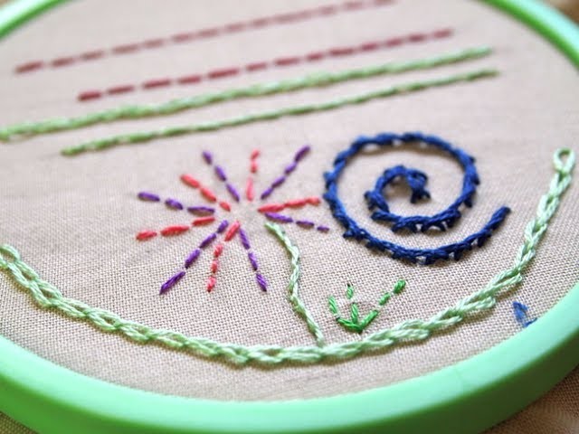 Learn Hand Embroidery with Me Pt. 1: Chain, Stem, Straight & Back Stitches