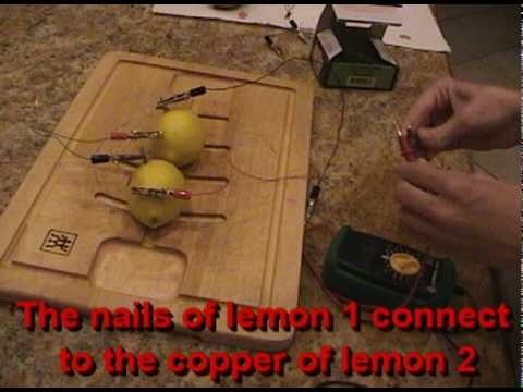 Making a  Lemon Battery Light an LED -  Full How-To