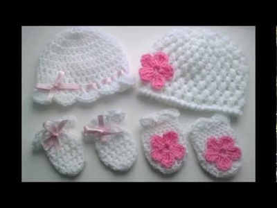 Mickey cap Baby bow hat headband rose flower kitty hello scarf mitts| Fresh off tha Hook