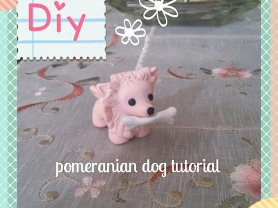 Miniature Pomeranian Dog Polymer clay tutorial.DIY