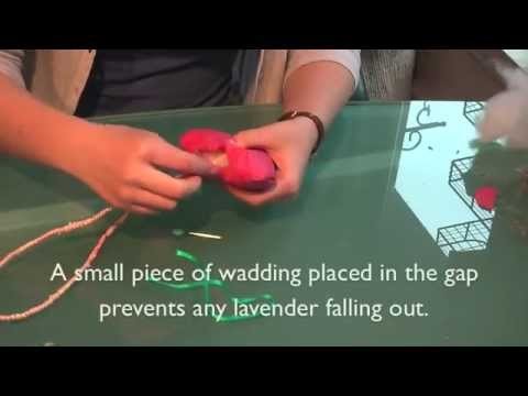 Textiles project - make a heart-shaped lavender bag